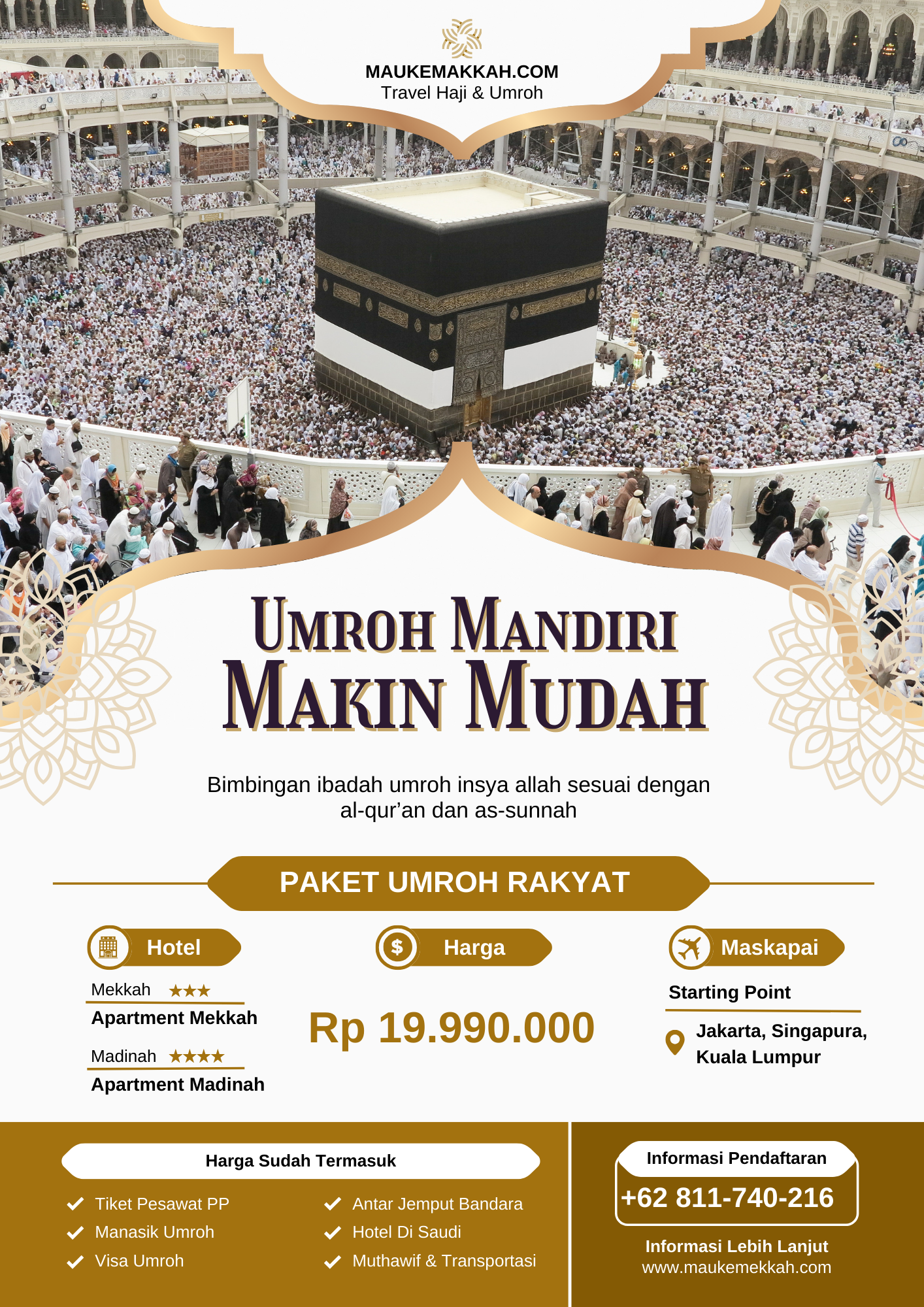 Paket Umroh Rakyat Maukemakah Flyer
